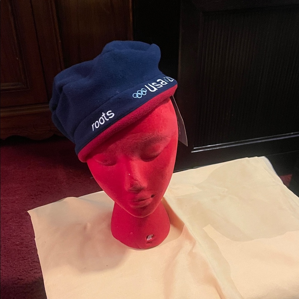 Roots Blue Olympic Beanie